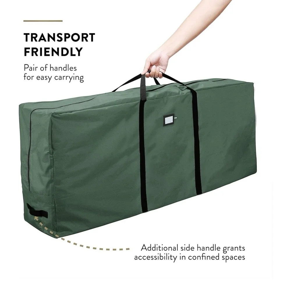 ZOBER 600D Oxford Fabric Large Christmas Tree Storage Bag - Fits 9 Ft